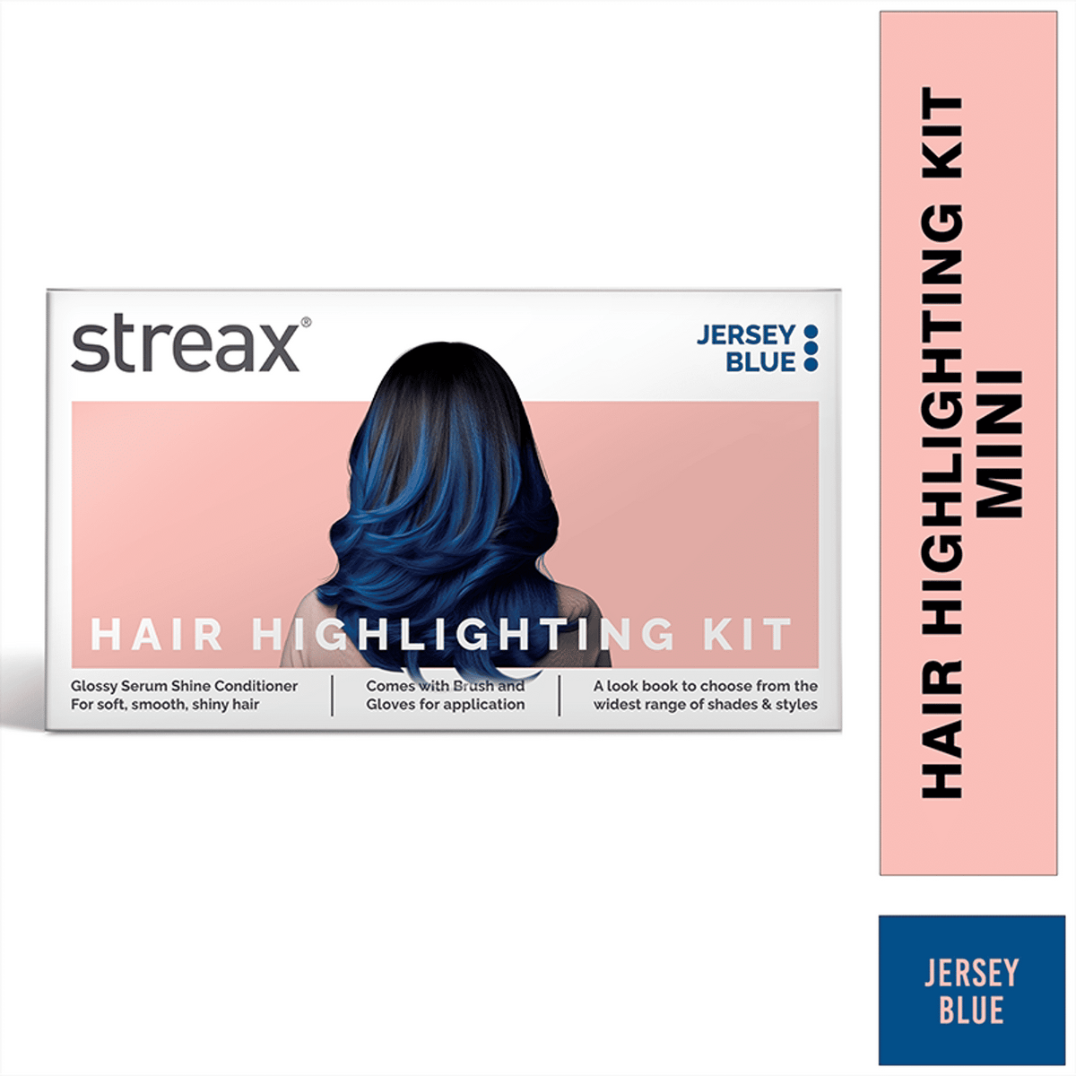 Streax Mini Hair Colour Highlight Kit - Jersey Blue