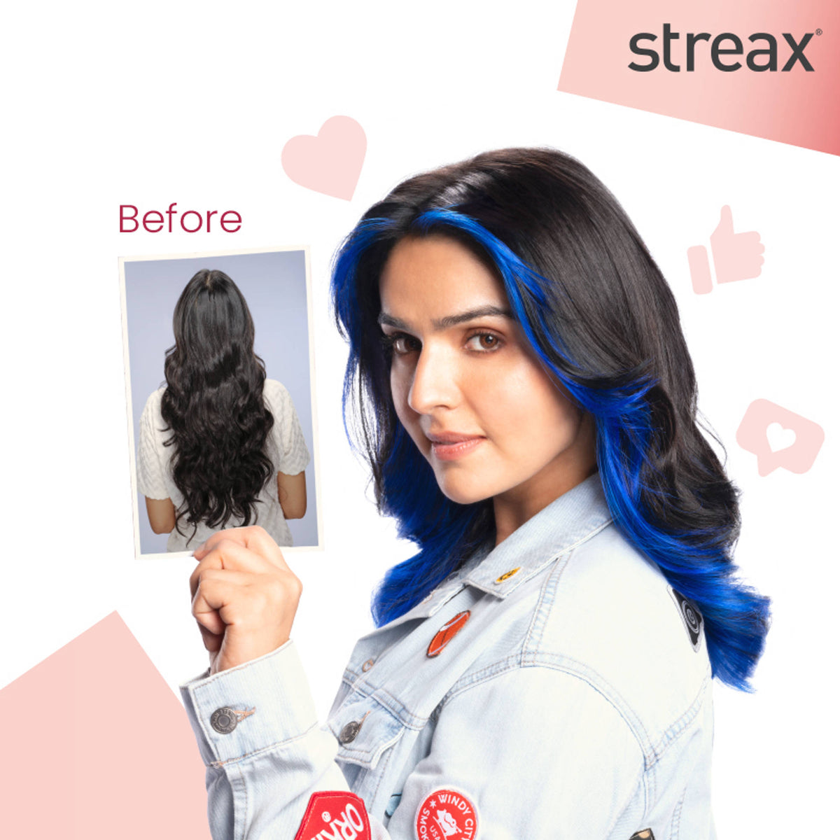 Streax Mini Hair Colour Highlight Kit - Jersey Blue