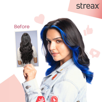 Streax Mini Hair Colour Highlight Kit - Jersey Blue