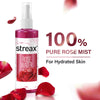 Streax 100% Steam Distilled Rose Water Face Mist/Face Toner Spray