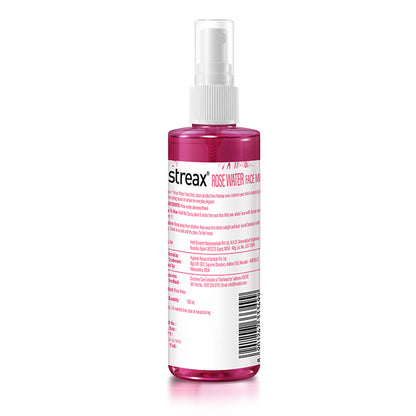 Streax 100% Steam Distilled Rose Water Face Mist/Face Toner Spray