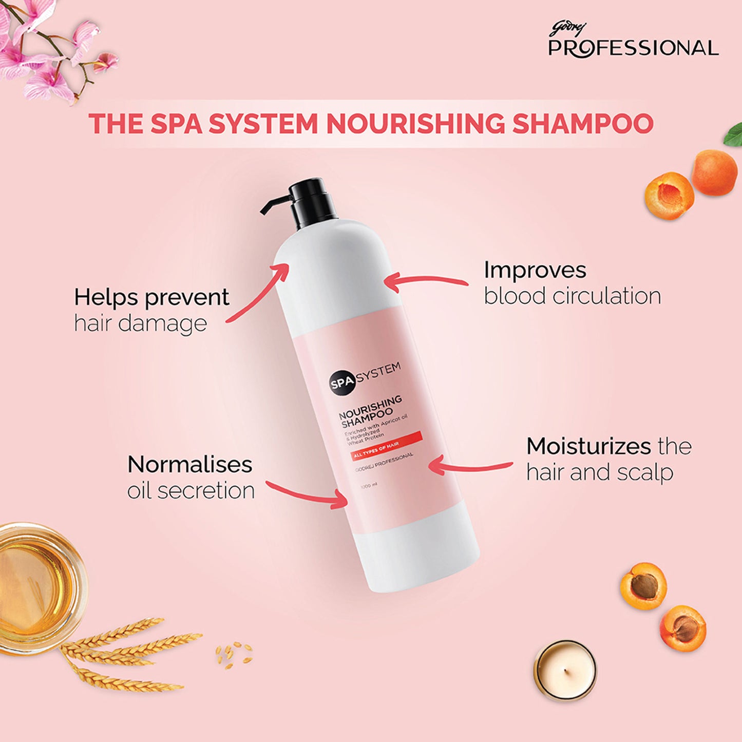 Godrej Professional Spa System Nourishing Shampoo