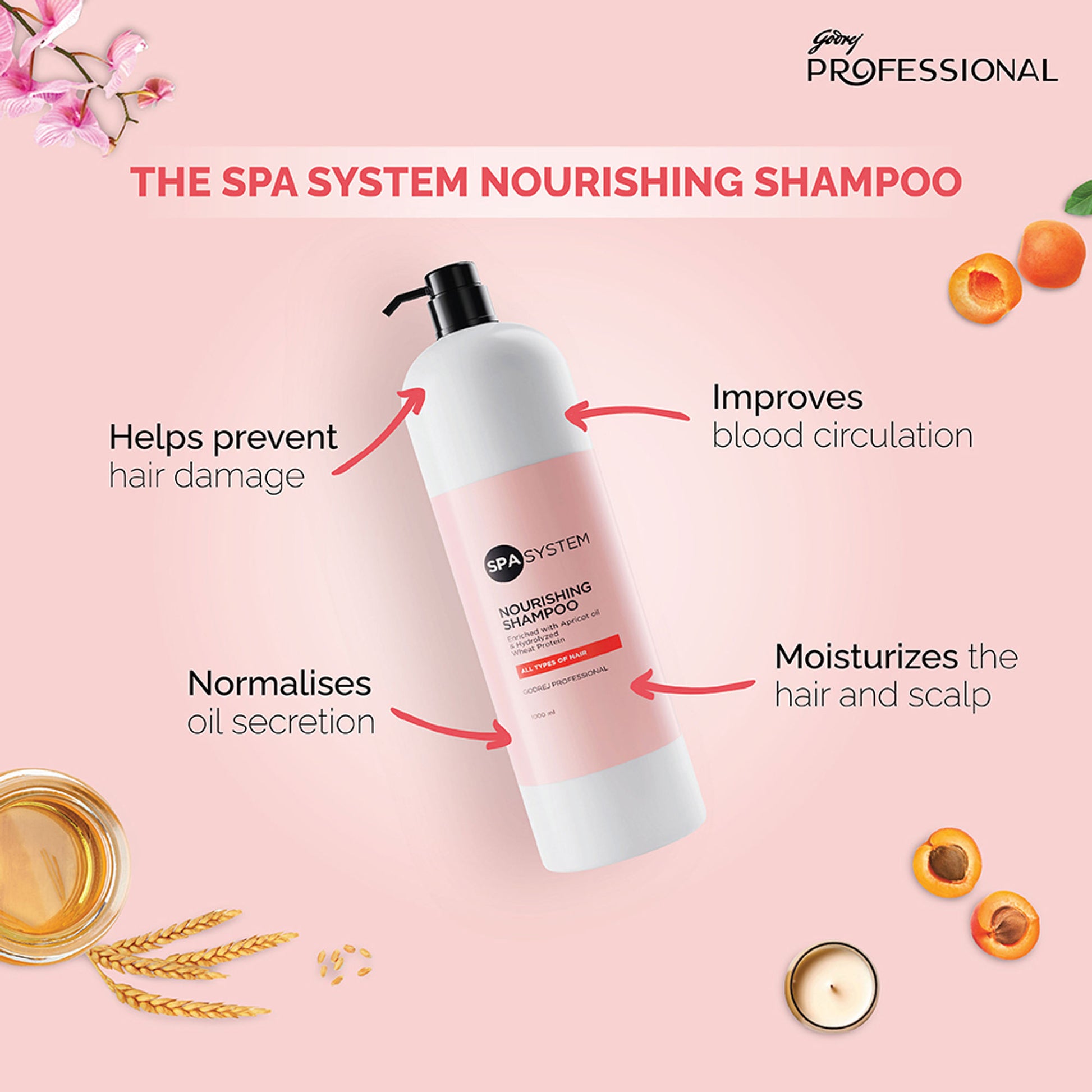 Godrej Professional Spa System Nourishing Shampoo