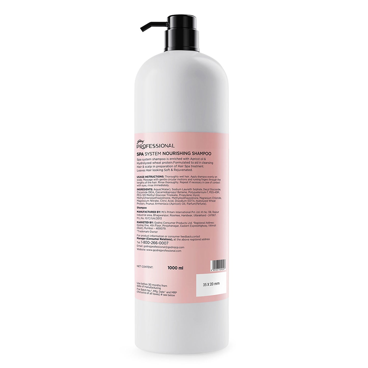 Godrej Professional Spa System Nourishing Shampoo
