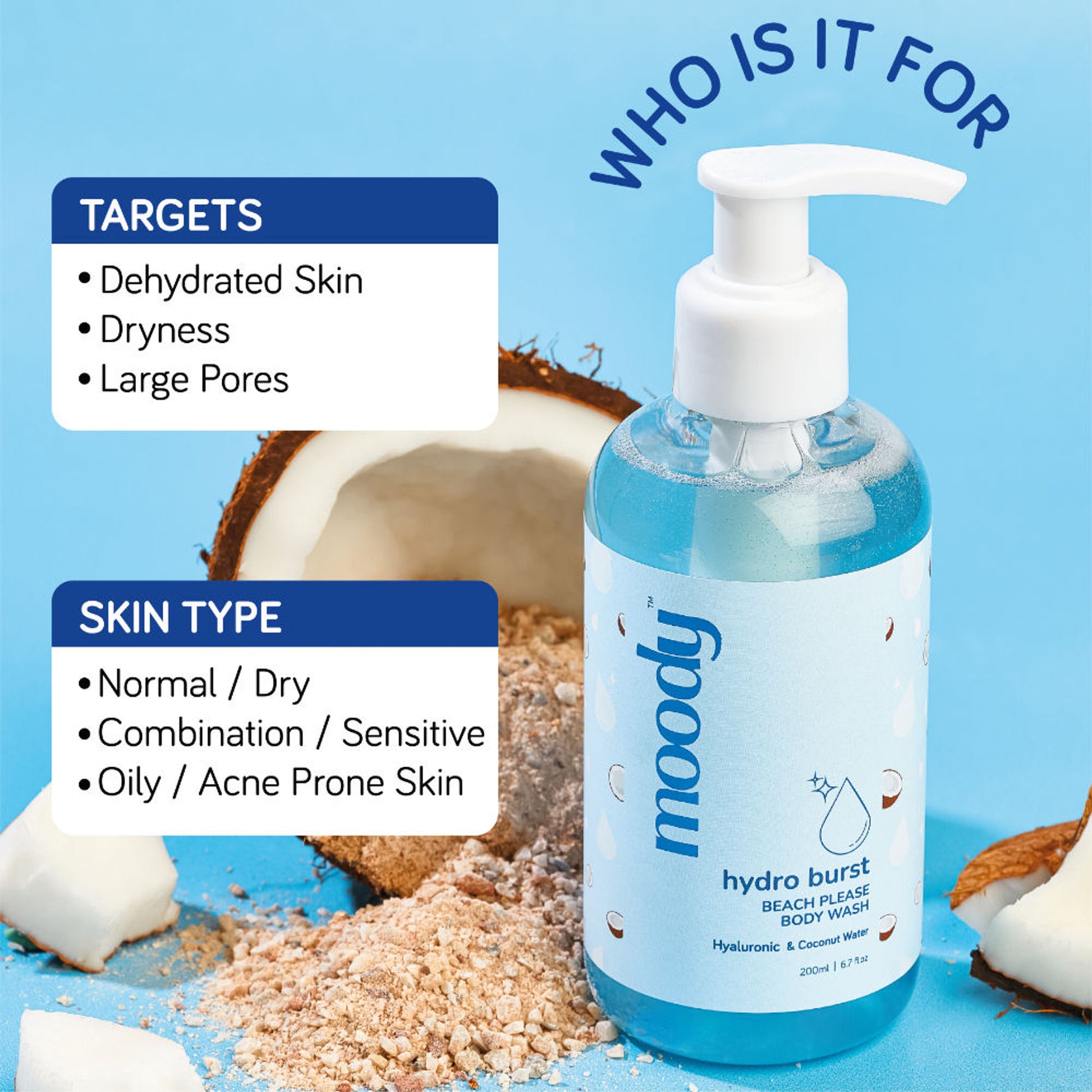 Moody Hydro Burst Beach Please Body wash