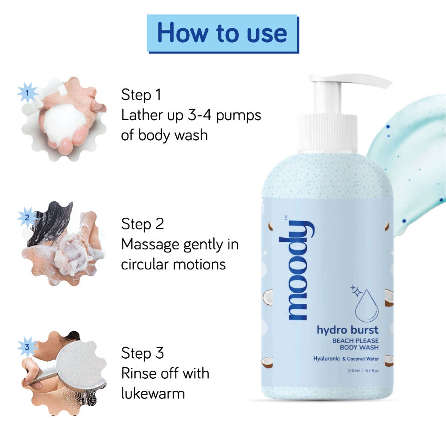 Moody Hydro Burst Beach Please Body wash