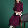 Dhiyona IE Floral Embroidered Thread Work Kurta