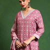 Dhiyona VA Women's Printed Regular Kurta with Trousers & With Dupatta