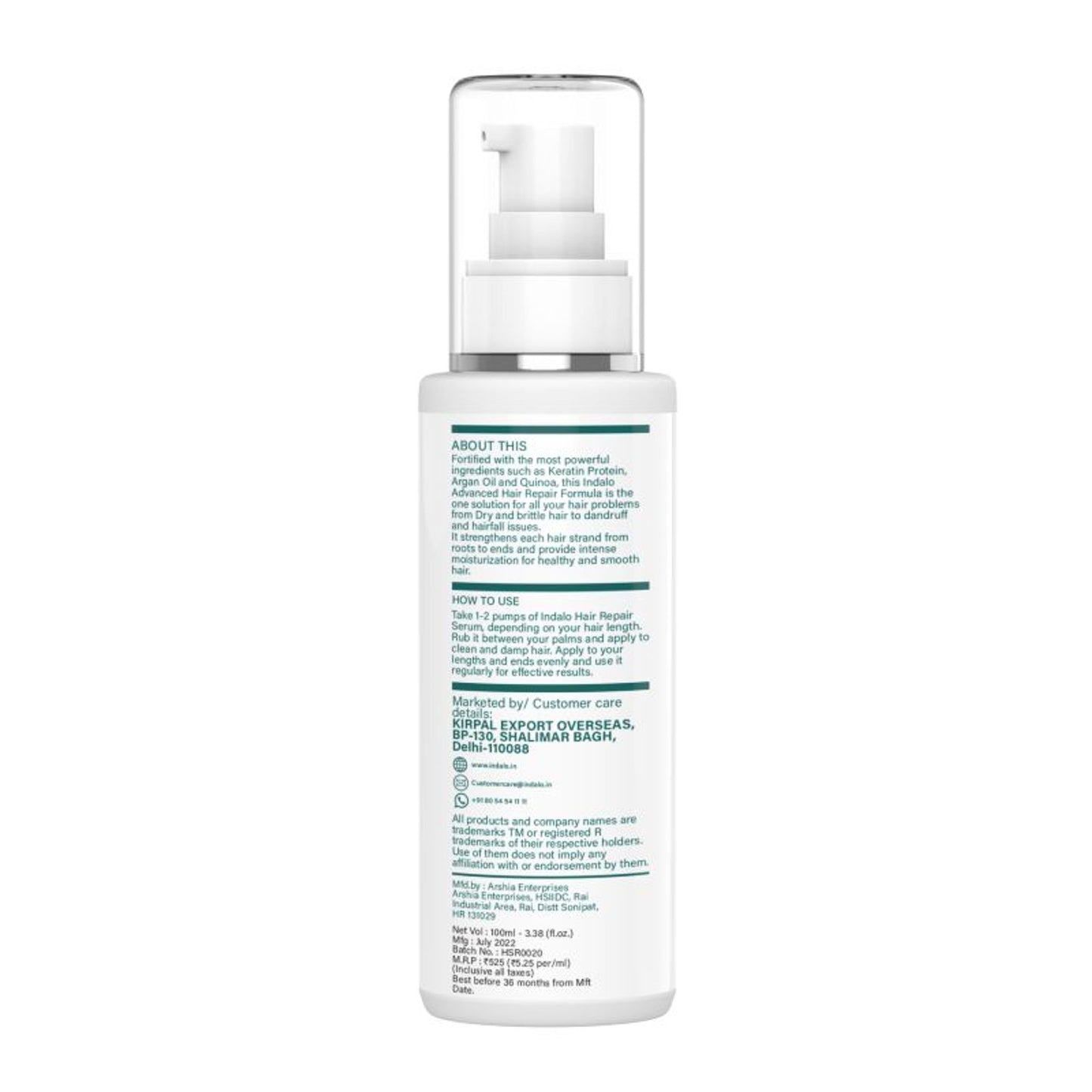Indalo Keratin Quinoa Protein Hair Serum