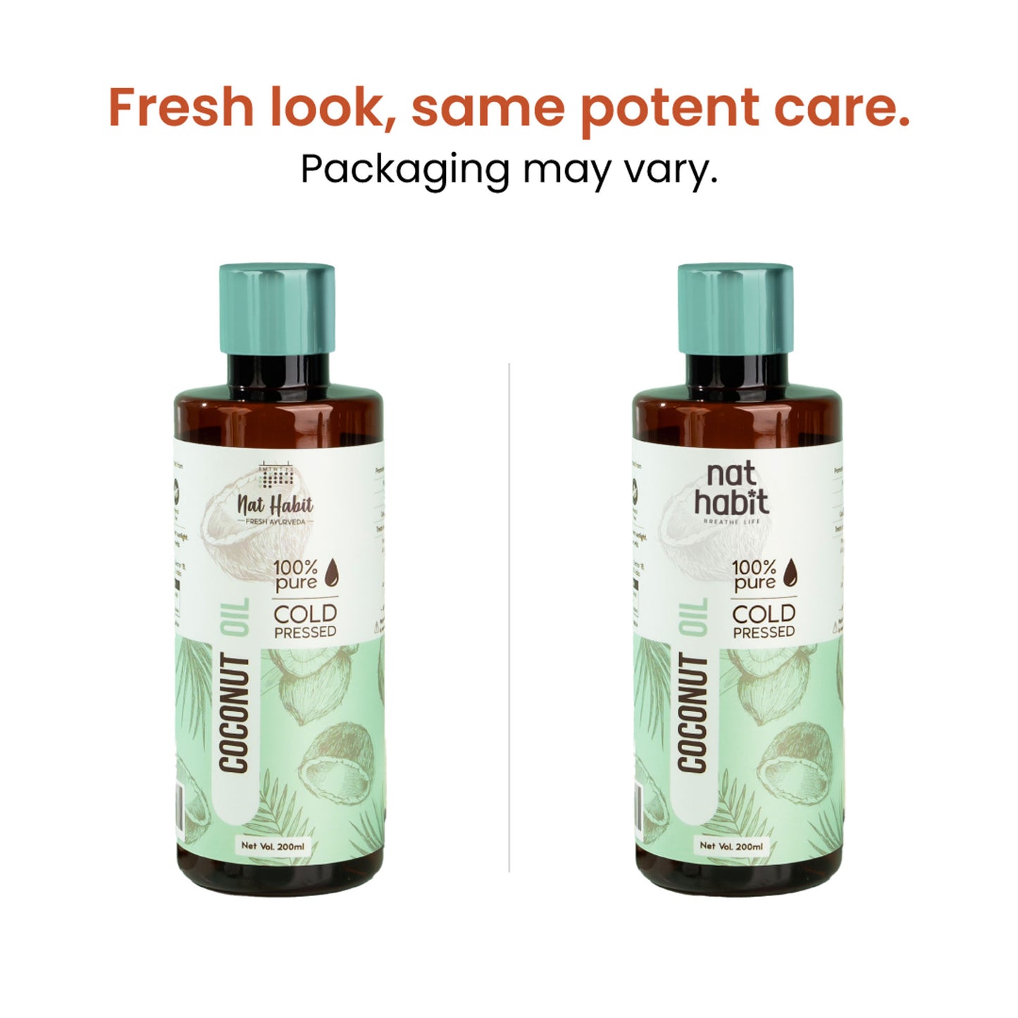 Nat Habit 100% Pure Cold Pressed Coconut Hair & Skin Oil