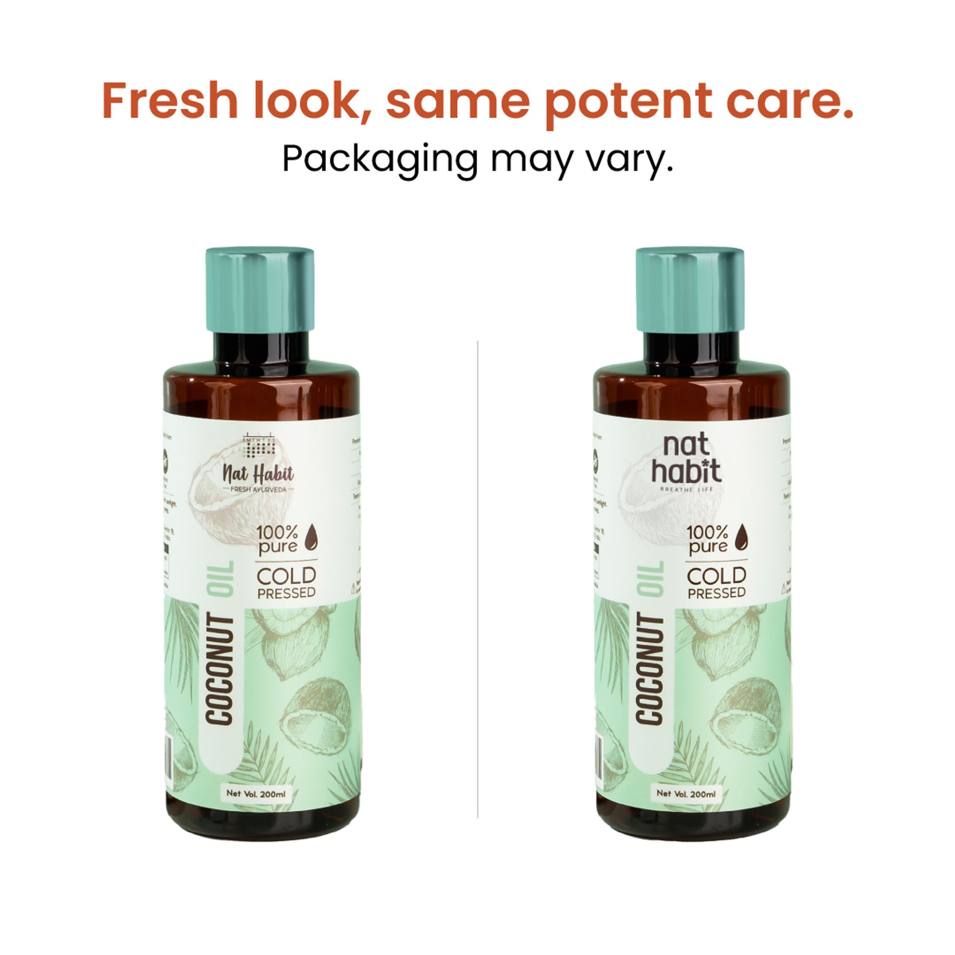 Nat Habit 100% Pure Cold Pressed Coconut Hair & Skin Oil