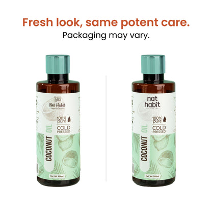 Nat Habit 100% Pure Cold Pressed Coconut Hair & Skin Oil