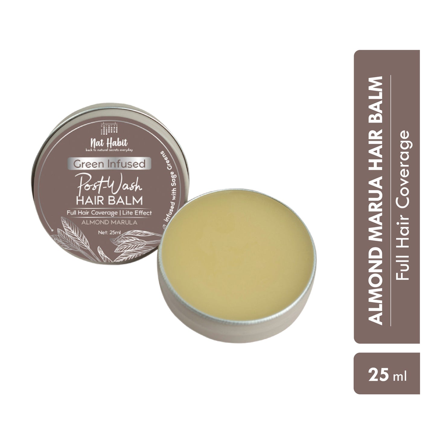 Nat Habit Green Infused Post-Wash Hair Balm - Almond Marula