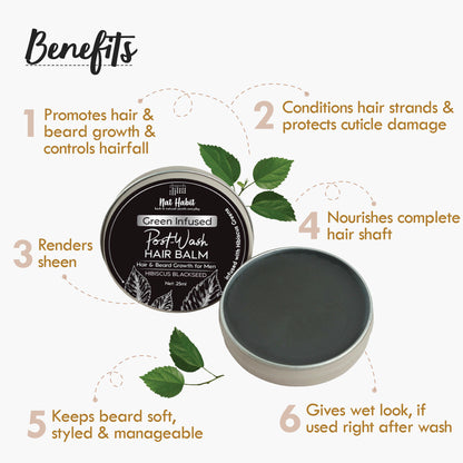 Nat Habit Green Infused Post-Wash Hair Balm - Hibiscus Blackseed