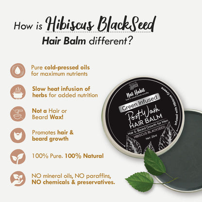Nat Habit Green Infused Post-Wash Hair Balm - Hibiscus Blackseed