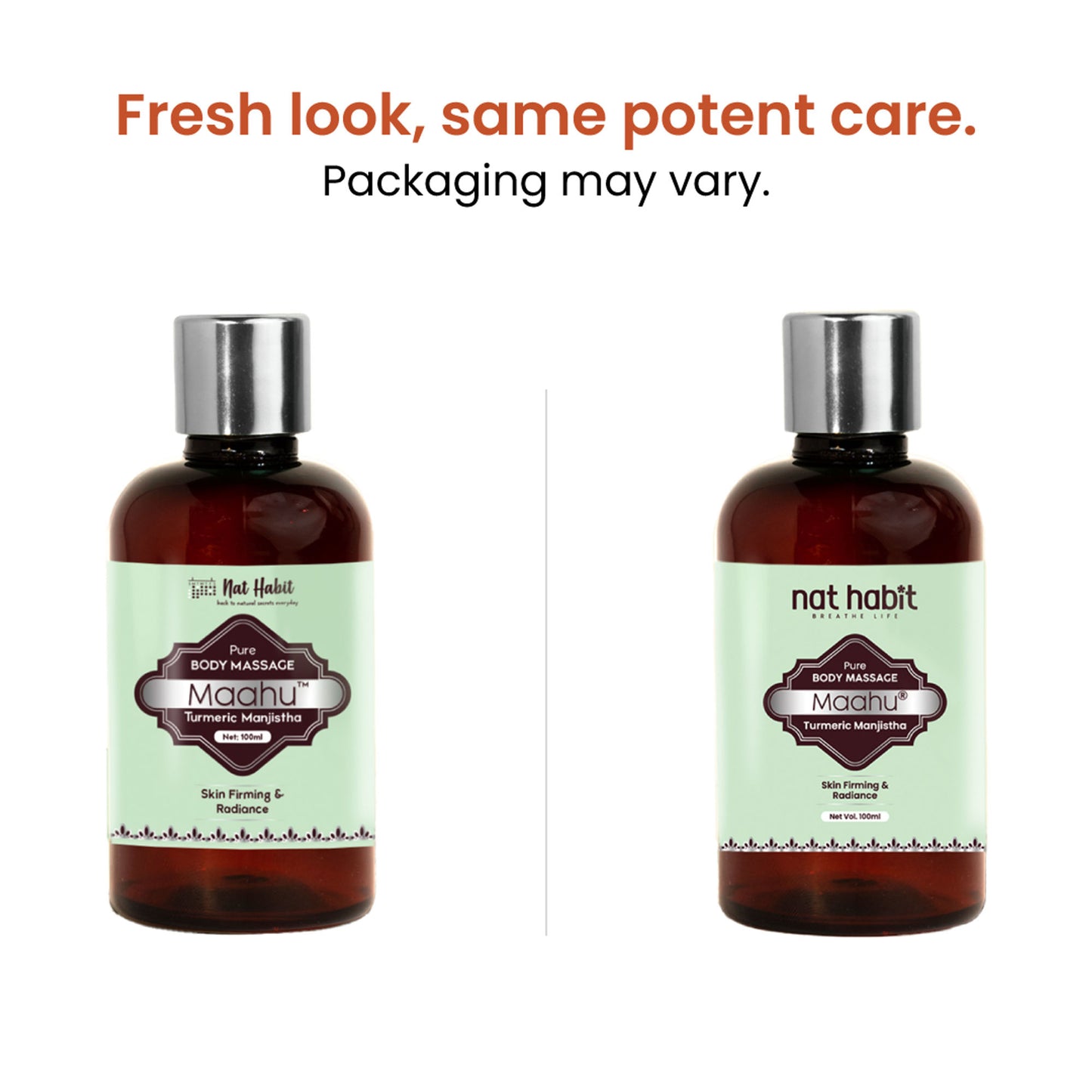 Nat Habit Turmeric Manjistha Maahu Ayurvedic Body Massage Oil