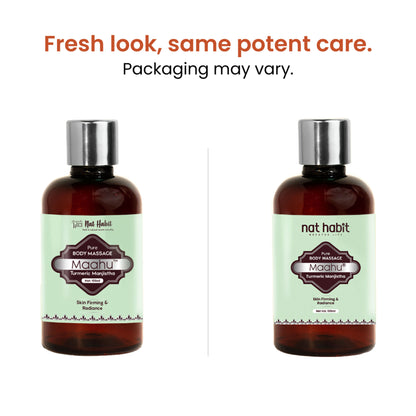 Nat Habit Turmeric Manjistha Maahu Ayurvedic Body Massage Oil