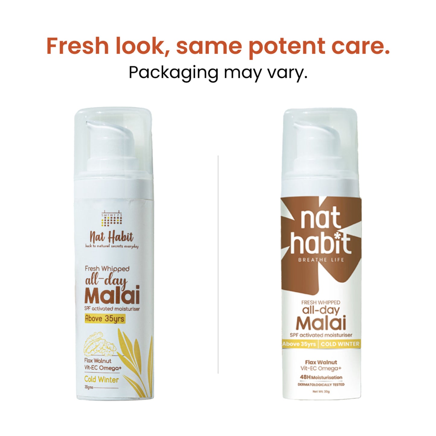 Nat Habit Flax Walnut Malai Face Moisturizer For Glowing Skin, Cold Cream For Combination Skin