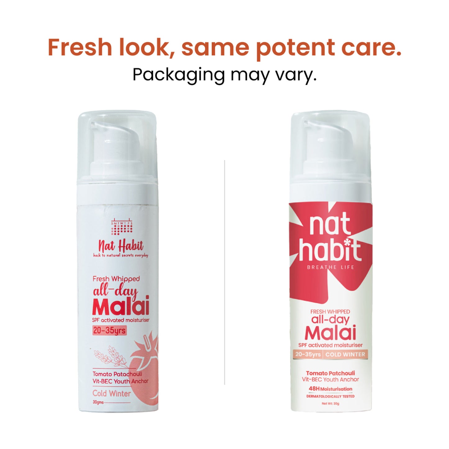 Nat Habit Tomato Patchouli Malai Face Moisturizer For Glowing Skin, Cold Cream For Winter