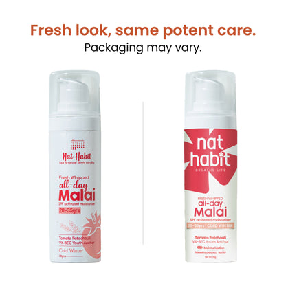 Nat Habit Tomato Patchouli Malai Face Moisturizer For Glowing Skin, Cold Cream For Winter