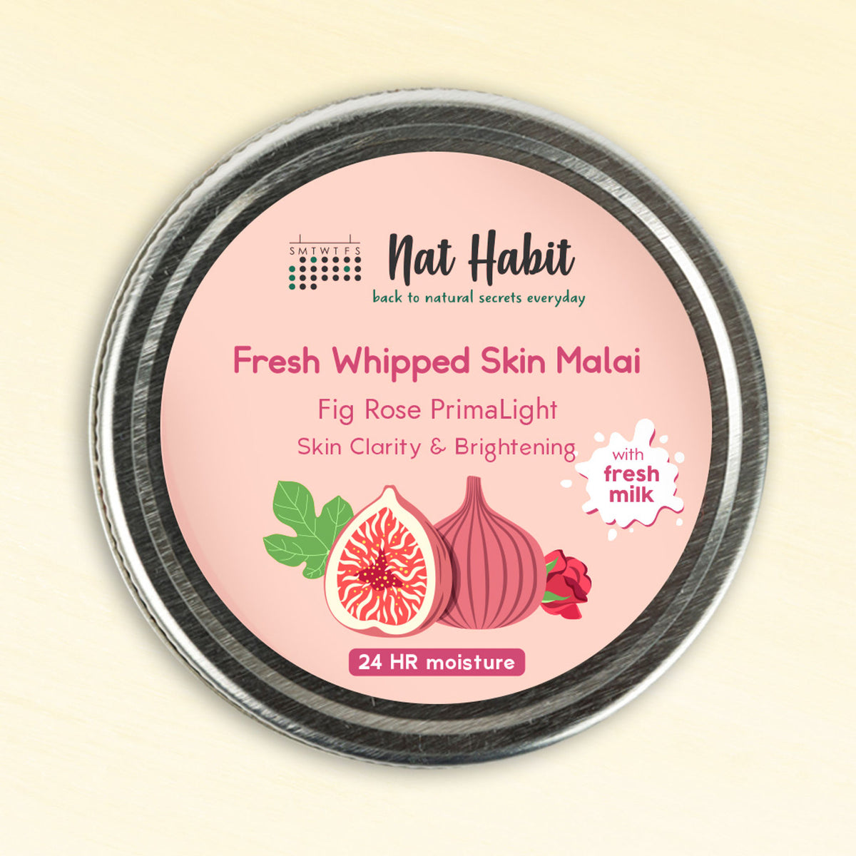 Nat Habit Fresh Whipped Skin Malai Fig Rose Primalight Body Butter - Pack of 2
