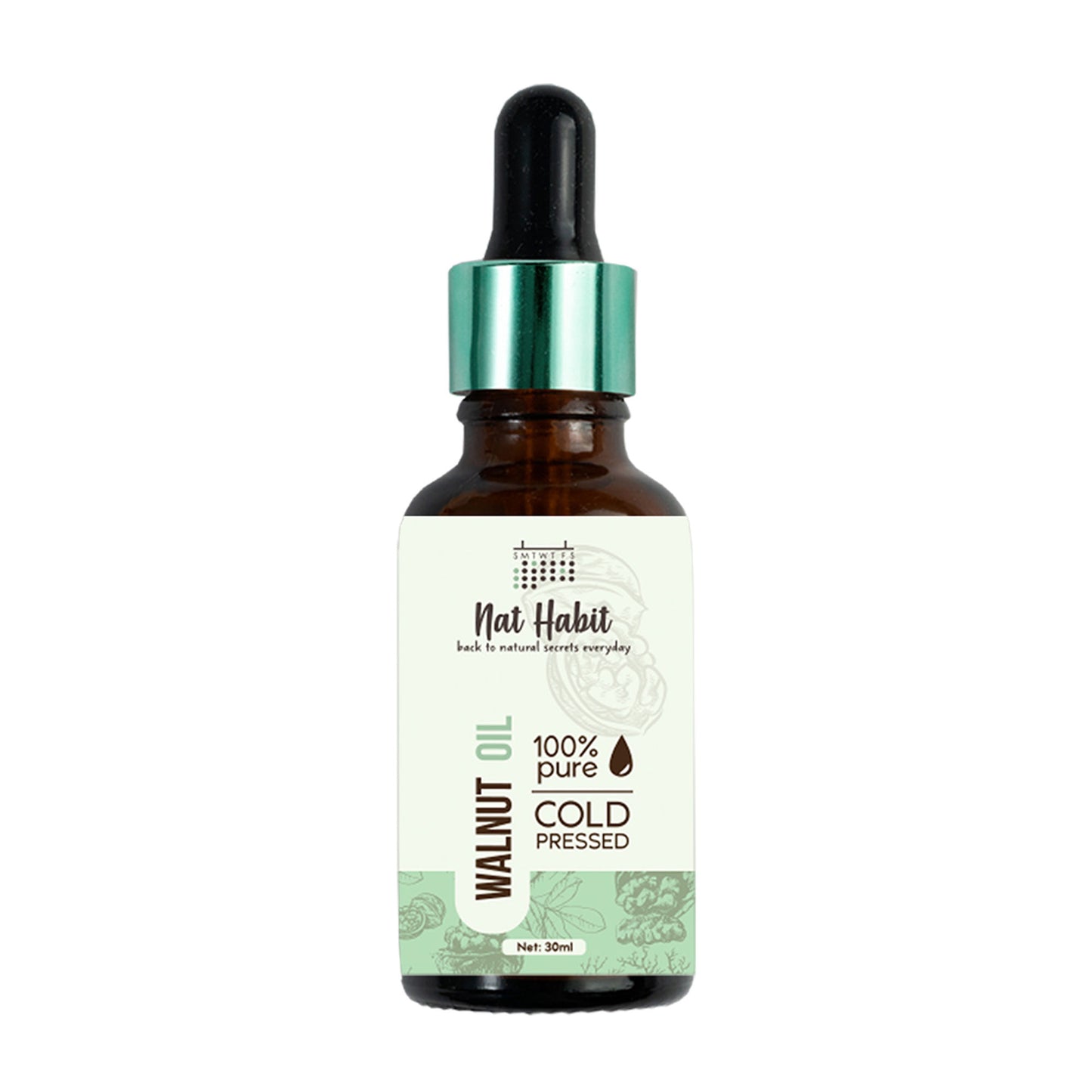 Nat Habit 100% Pure Cold Pressed Walnut Hair & Skin Oil