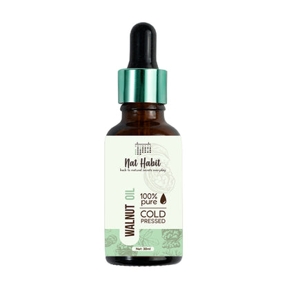 Nat Habit 100% Pure Cold Pressed Walnut Hair & Skin Oil