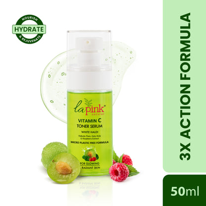 La Pink Vitamin C Face 2-In-1 Toner Serum 100% Alcohol Free For Refresh & Glowing Skin