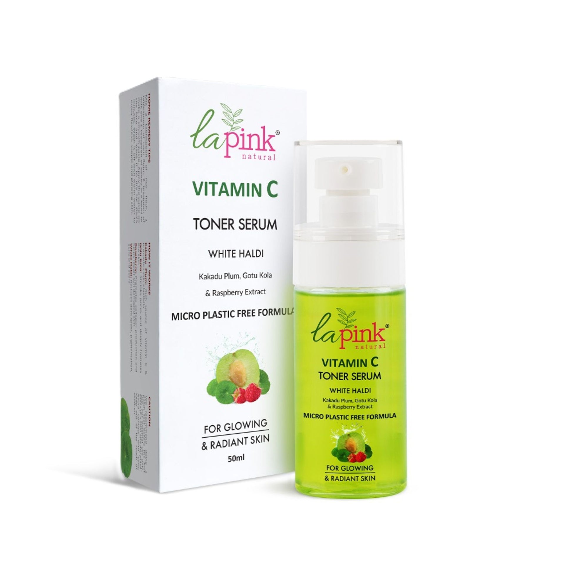 La Pink Vitamin C Face 2-In-1 Toner Serum 100% Alcohol Free For Refresh & Glowing Skin