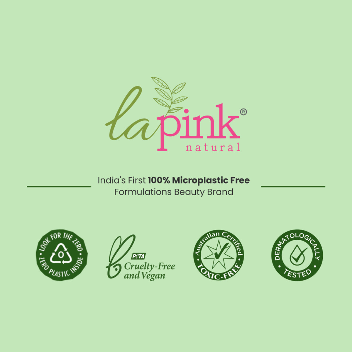 La Pink Vitamin C Sunscreen SPF 50 PA++++ with hyaluronic acid and niacinamide, featuring a tube with pink and white packaging.