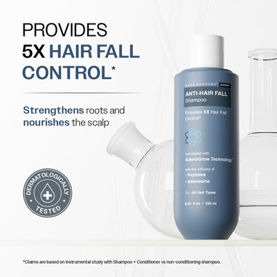 Bare Anatomy Anti-Hair Fall Shampoo 5X Hair Fall Control With Peptides