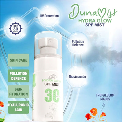 Dunamiss Hydra Glow Sunscreen Skincare Mist SPF 30 Pa++