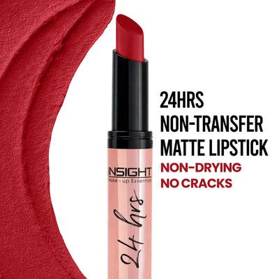 Insight Cosmetics 24 Hrs Non Transfer Matte Lipstick, Creamy Texture Matte Finish, Waterproof - Vamp Me Up