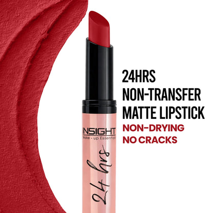 Insight Cosmetics 24 Hrs Non Transfer Matte Lipstick, Creamy Texture Matte Finish, Waterproof - Vamp Me Up