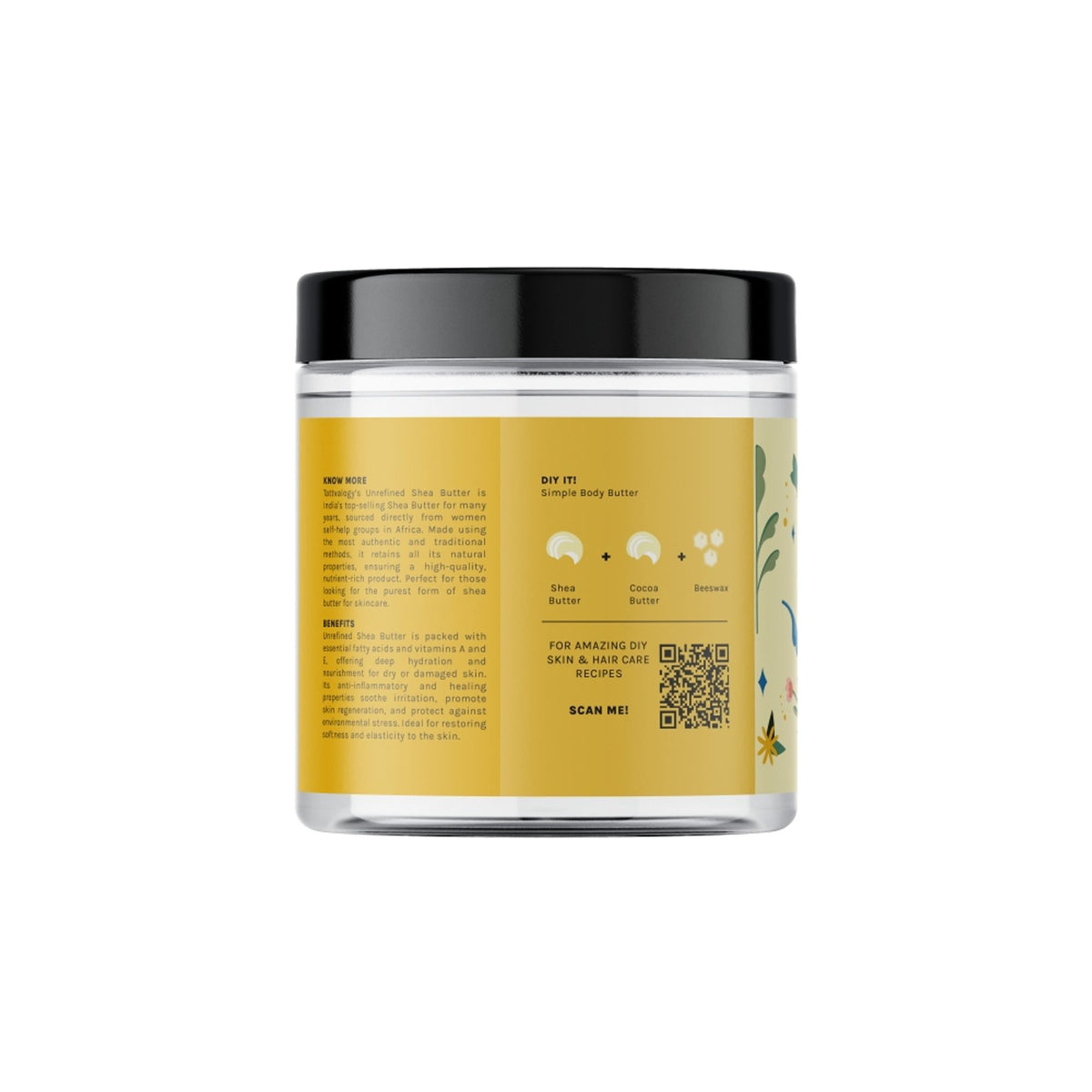 Tattvalogy African Shea Butter, Organic Raw Unrefined, Body Butter & Moisturizer, Lip Cream