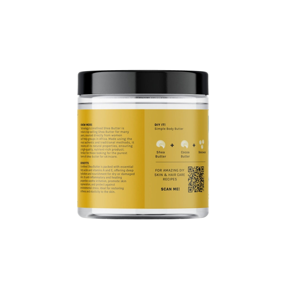 Tattvalogy African Shea Butter, Organic Raw Unrefined, Body Butter & Moisturizer, Lip Cream