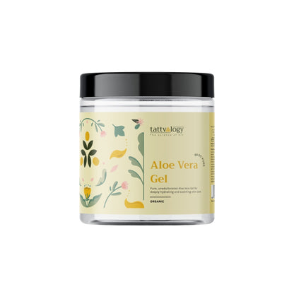 Tattvalogy Aloe Vera Gel - 5 Year Aged, No Glycerine, Preservatives, Color or Fragrance, Fights Acne