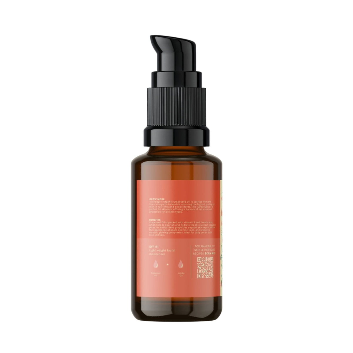 Tattvalogy Organic Grapeseed Oil - Cold Press, Reduces Fine Lines, Boosts Collagen, Evens Skin Tone