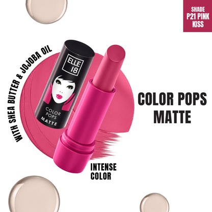 Elle 18 Color Pop Matte Lip Color - P21 Pink Kiss