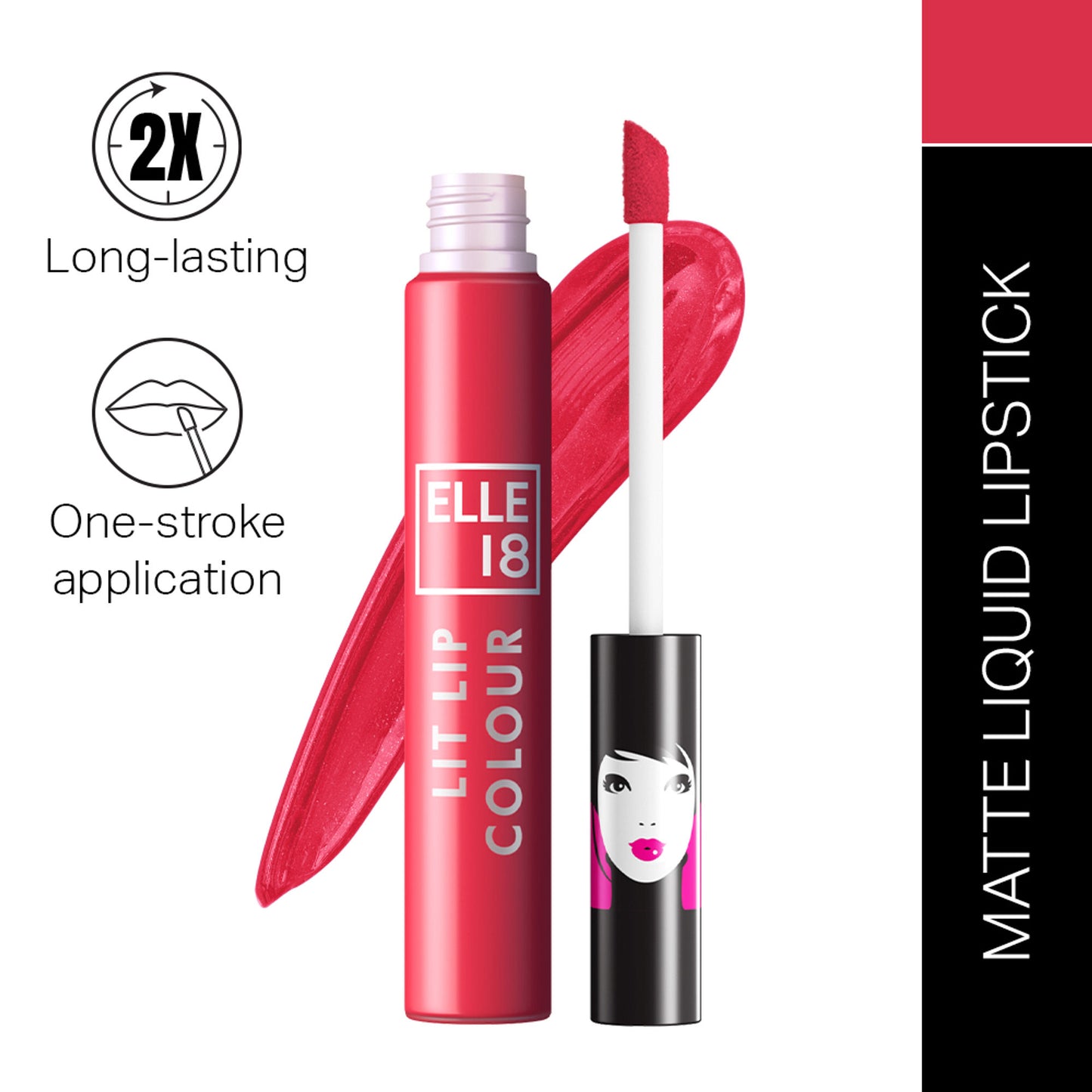 Elle 18 Liquid Lip Color - Perfect Pink