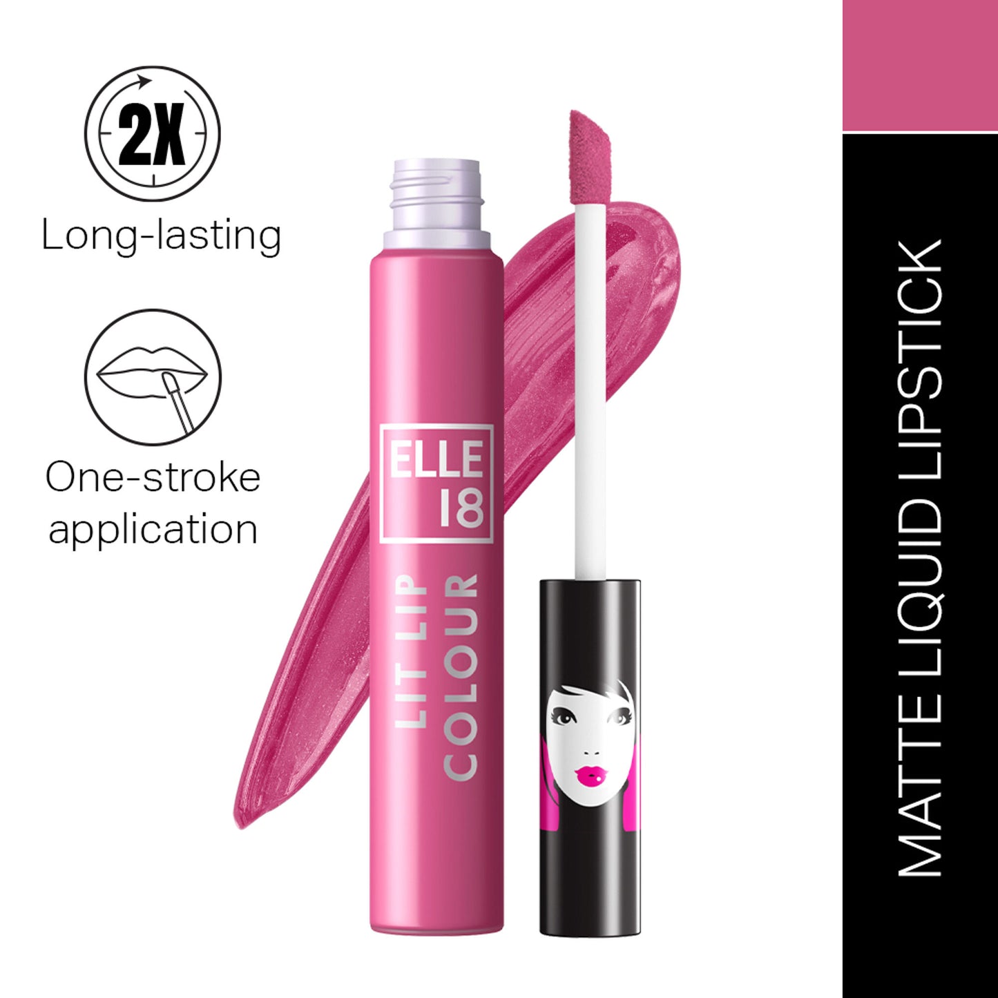 Elle 18 Liquid Lip Color - Pink Crepe