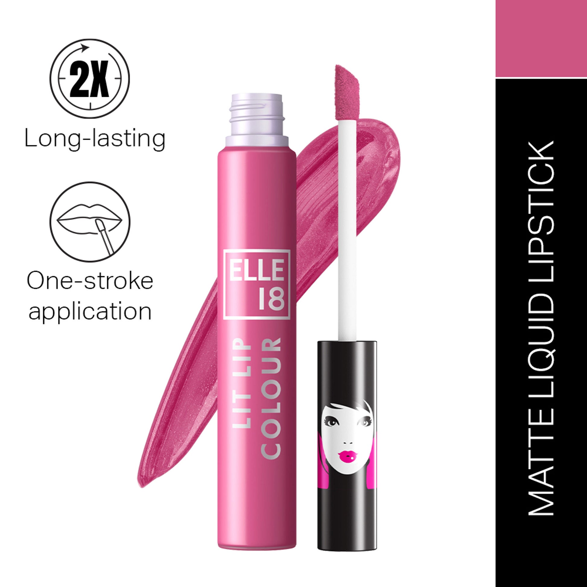 Elle 18 Liquid Lip Color - Pink Crepe