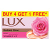 Lux Even-Toned Glow Bathing Soap Infused With Vitamin C & E - Buy 4 Get 1 Free