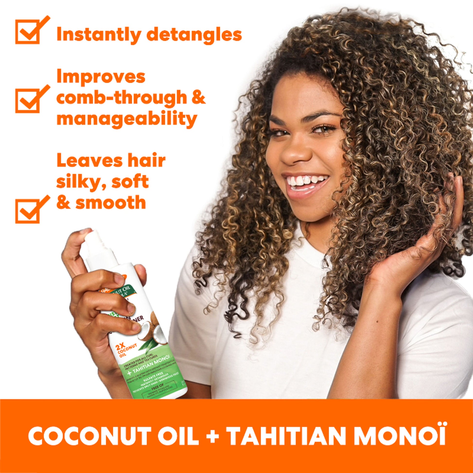 Palmer’S Coconut Oil Leave-In Conditioner For Moisture Boost & Minimized Frizz, Free Of Sulfates