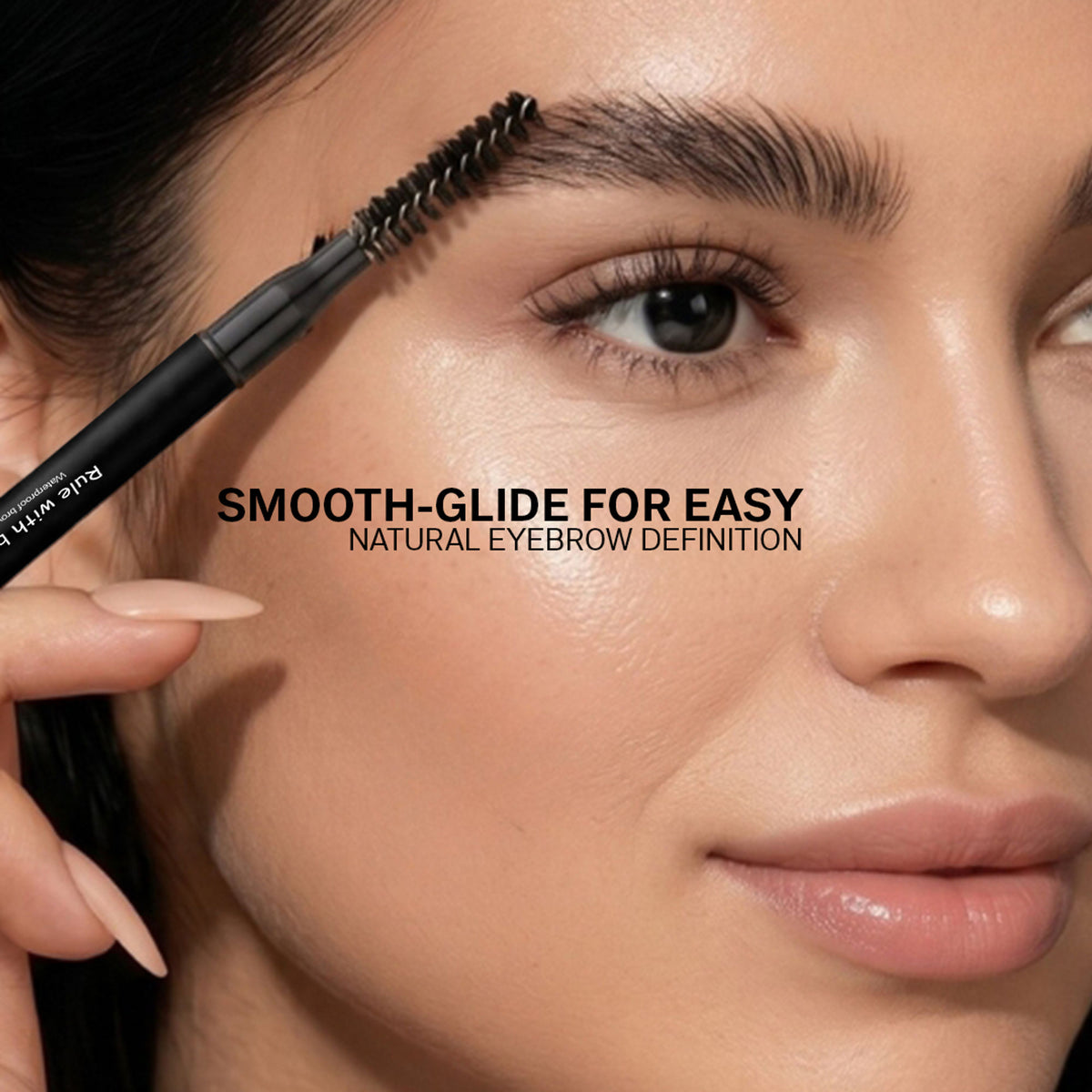 Flicka Rule With Brows Eyebrow Pencil Long Lasting Waterproof & Smudgeproof Buildable Color - Black