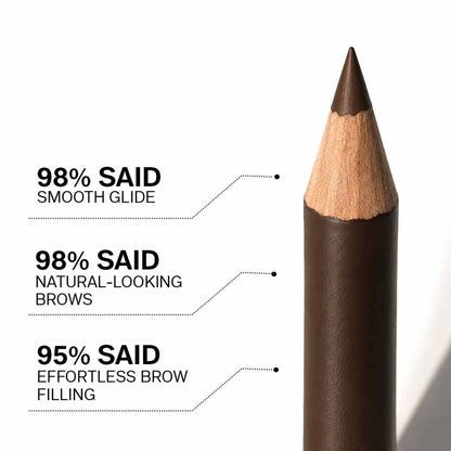 Flicka Rule With Brows Eyebrow Pencil Long Lasting Waterproof & Smudgeproof Buildable Color - Brown