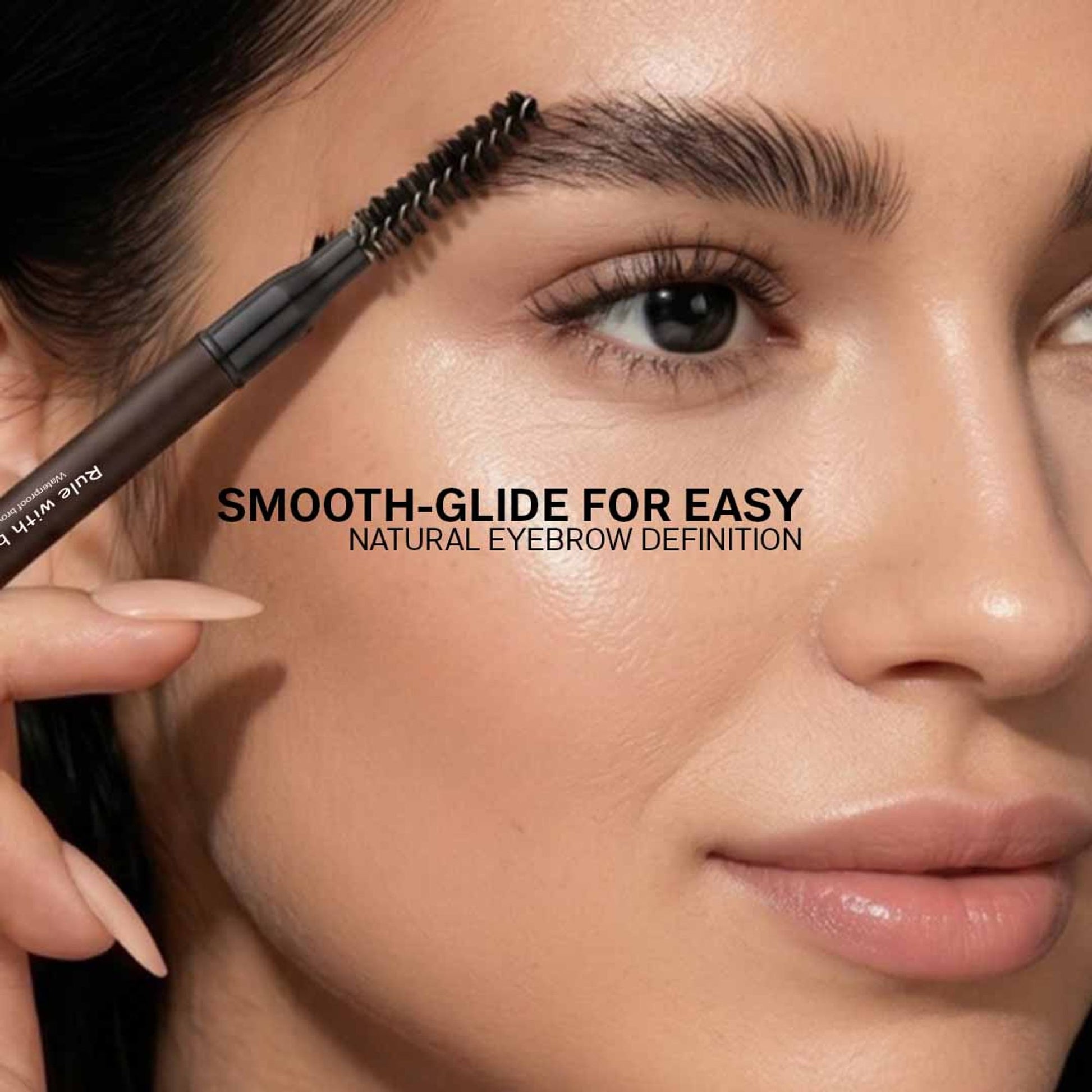 Flicka Rule With Brows Eyebrow Pencil Long Lasting Waterproof & Smudgeproof Buildable Color - Brown