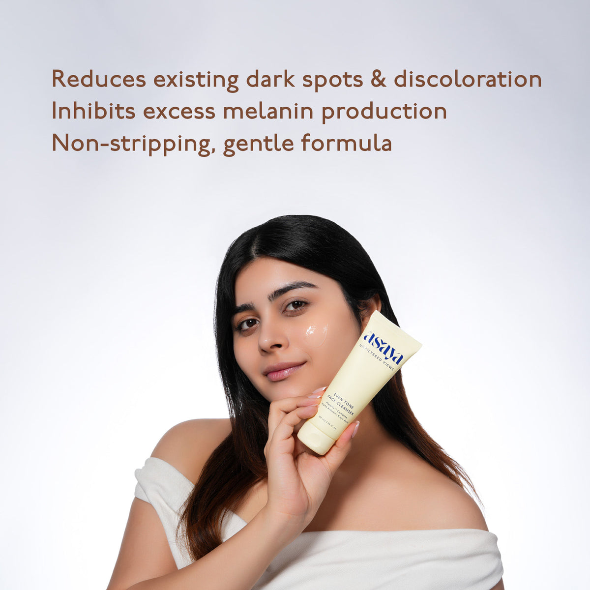 Asaya Dark Spot Even Tone Face Wash for Men & Women with MelaMe Complex, Kojic Acid & Alpha Arbutin