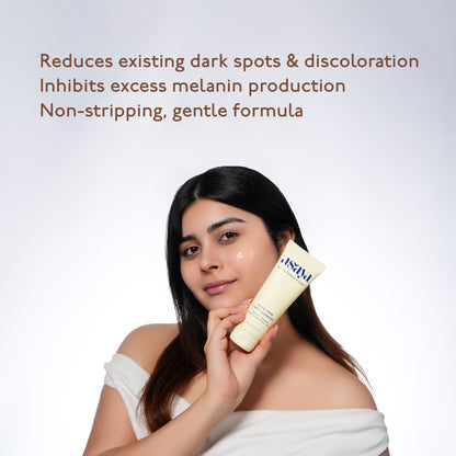 Asaya Dark Spot Even Tone Face Wash for Men & Women with MelaMe Complex, Kojic Acid & Alpha Arbutin