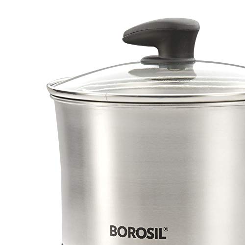 Borosil 1.5 L Omni Stainless Steel Electric Kettle with Egg Tray